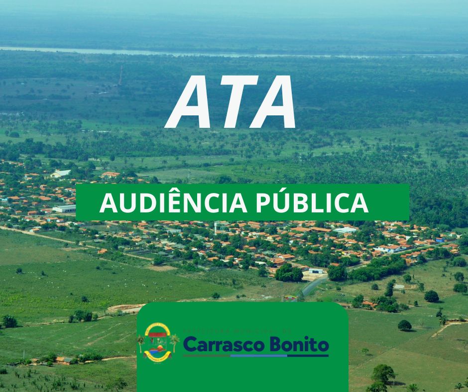Capa da audiência pública