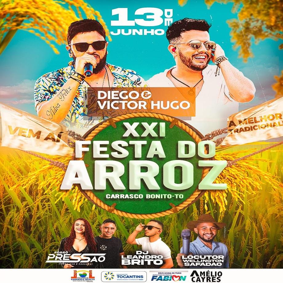 XXI TRADICIONAL FESTA DO ARROZ: ATRAÇÕES CONFIRMADAS PARA O GRANDE EVENTO